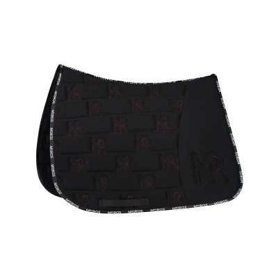 Abbildung von Mrs. Ros Schabracke Iconic Dressur Schwarz/Rot Vollblut