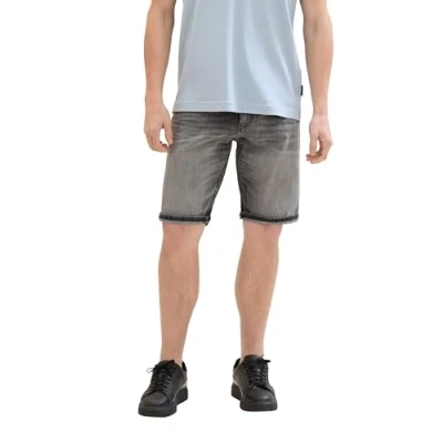 Abbildung von TOM Tailor Jeans Shorts, Herren, Größe: 36, Used light stone grey denim
