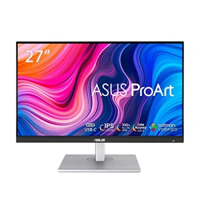 Abbildung von ASUS ProArt PA278CV 27 Zoll WQHD Professioneller Monitor 16:9 IPS, 2560x1440 ergonomisch, Pivot, Calman, hohe Farbtreue DisplayPort in/out mit Daisy Chain, HDMI, 65W USB C, Hub, Schwarz