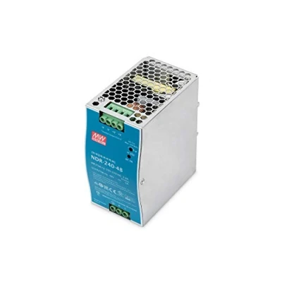 Abbildung von DIGITUS Industrielles Netzteil Hutschienen Montage Output 48V DC / 5A 240W Input 100 240 VAC Metallgehäuse