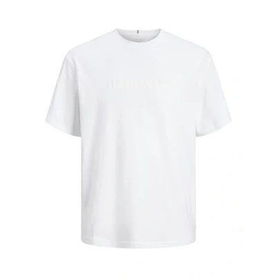 Abbildung von Jack &amp; Jones Jorfrederiksberg TEE CREW NECK NOOS Tshirt print, Herren, Größe: Small, Bright white