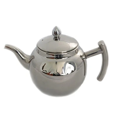 Abbildung von Design Edelstahl Teekanne oder Kaffeekanne mit Sieb und Deckel 1 Liter Чайник