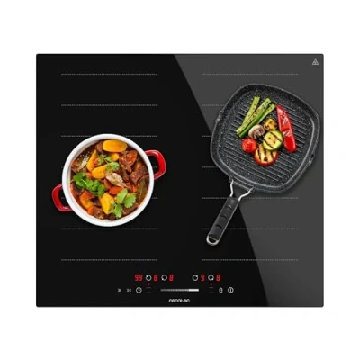 Abbildung von Cecotec Induktionsplatte mit 1 Zone und Flexzone Bolero Squad I 4001 Flex, 7200W, 9 Stufen, Timer, Booster Funktion, Touch Slider Steuerung, Stop&amp;Go, Kindersicherung Low Power Heating