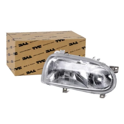 Abbildung von TYC 20 5017 08 2 Scheinwerfer rechts H1/H1 oval für Rechtsverkehr ohne Elektromotor VOLKSWAGEN: GOLF 3, 3 Cabrio, Variant kfzteile, mister