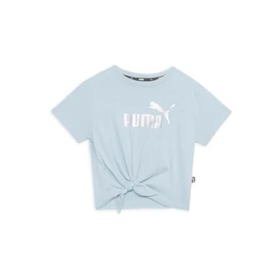 Abbildung von Puma LOGO Knotted Tshirt print für Kinder, Größe: 110, Turquoise surf