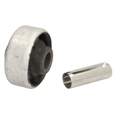 Abbildung von FEBI BILSTEIN 14530 Querlenkerlager mit Montagehülse Vorderachse links, unten, hinten, rechts Gummi, Aluminium VOLKSWAGEN: GOLF 2, Vento