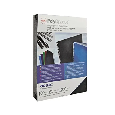 Abbildung von GBC PolyOpaque Umschlagmaterial, 300 Micron, A4, 100 Stück, weiß