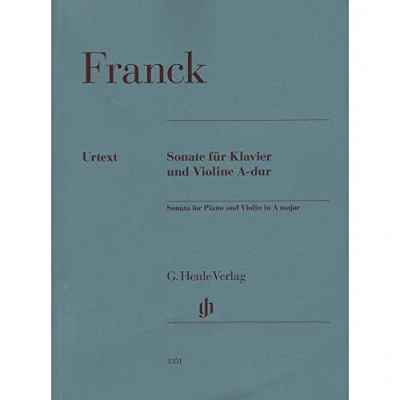 Abbildung von Violinsonate A dur; revidierte Ausgabe: Instrumentation: Violin and Piano (G. Henle Urtext Ausgabe)