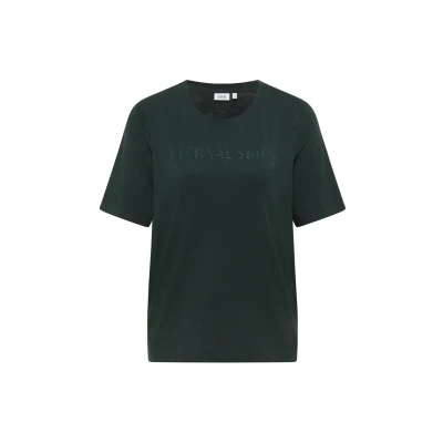 Abbildung von Cecil MIT Wording Artwork Tshirt print, Damen, Größe: XL, Grün