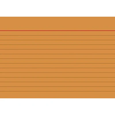 Abbildung von Brunnen 102260140 Karteikarte (A6 liniert, 100 Stück, eingeschweißt) orange