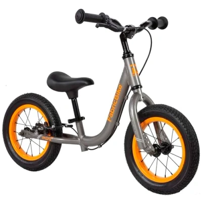 Abbildung von FabricBike Mini Kinderlaufrad, Balance Bike Laufrad ab 18 Monate bis 4 Jahre, verstellbarem Sitz und Lenker, 12 Zoll Rädern (Mini PRO Graphite &amp; Orange)