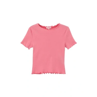 Abbildung von s.Oliver Junior Mädchen 2142485 T Shirt Mit Rollsaum, 4348, 152 EU