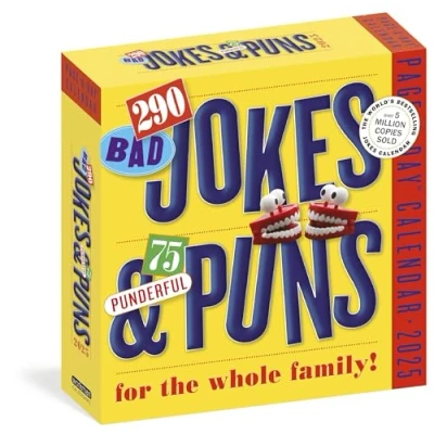 Abbildung von 290 Bad Jokes &amp; 75 Punderful Puns Page A Day® Calendar 2025: For the Whole Family!