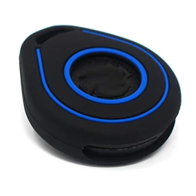 Abbildung von Schlüssel Hülle HAB für Motorrad Silikon Cover Keyless Go Fahrzeugschlüssel (Schwarz Blau)