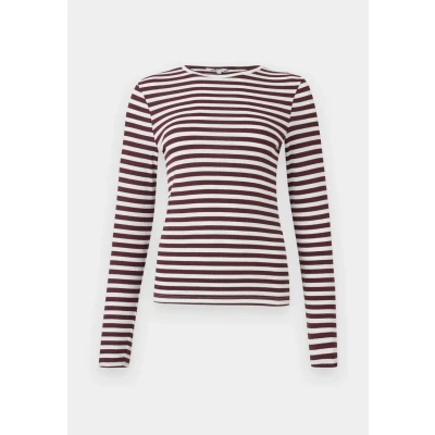 Abbildung von ONLY Onlmai Stripe Langarmshirt, Damen, Größe: Small, Port royale