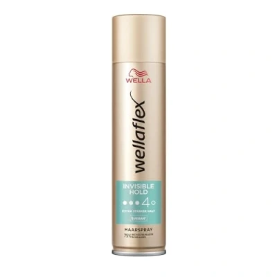 Abbildung von Wellaflex Invisible Hold Haarspray Für Frauen Bis zu 48 Std. extra starker Halt voluminöses Haar Sanft zur Kopfhaut, dermatologisch getestet Vegane Formel Haltegrad 4 250ml