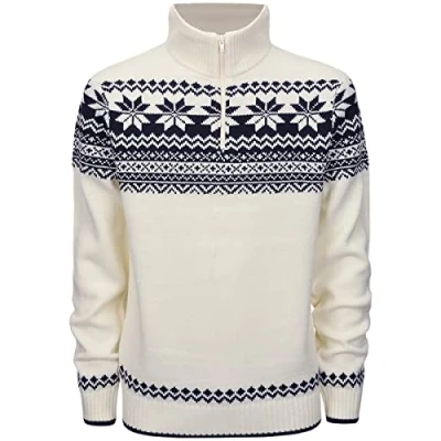 Abbildung von Brandit Troyer Norweger Strickpullover, Herren, Größe: 4XL, White