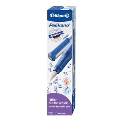 Abbildung von Pelikan Füller Pelikano für Linkshänder, Blau, Feder L, 824446