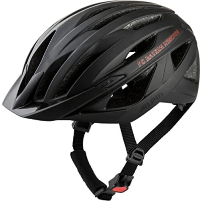 Abbildung von Alpina Leichter, Individuell Anpassbarer Fahrradhelm Mit Fliegennetz Für Erwachsene, FC Bayern Black matt, 55 59 cm