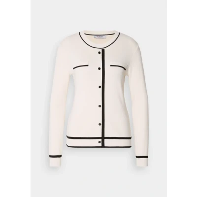 Abbildung von Morgan Strickjacke, Damen, Größe: Small, Ivoire/noir
