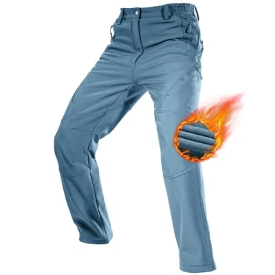 Abbildung von FREE SOLDIER Herren Winter wasserdichte Skihose Jagd Outdoor Hose Winddichte Thermohose Winterhose Softshellhose zum Klettern und Wandern