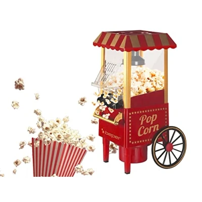 Abbildung von BEPER BT.651Y Popcornmaschine, ABS Kunststoff, Rot/Gold