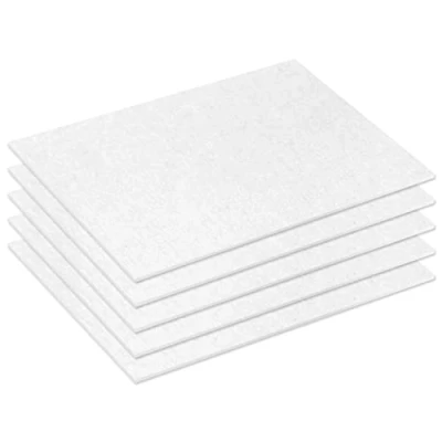Abbildung von McFilter 5 Universal Mikrofilter ca. 26x15cm Luftfilter Motorfilter Abluftfilter Filtermatte Microfilter Staubsaugerfilter Filter zuschneidbar weiß