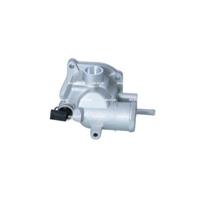 Abbildung von NRF 725283 Kühlwasserthermostat 87 mit Sensor, Dichtring Gehäuse MERCEDES BENZ: C Class Saloon, E T modell