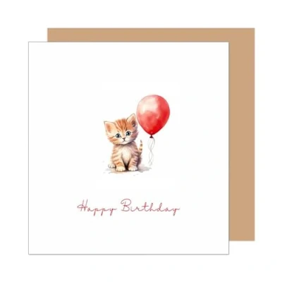 Abbildung von Edition Seidel Premium quadratische Geburtstagskarte mit Umschlag. Glückwunschkarte Happy Birthday Karte Spruch für Mann Frau Freund Freundin Kind Katze (GQ411 SW025)