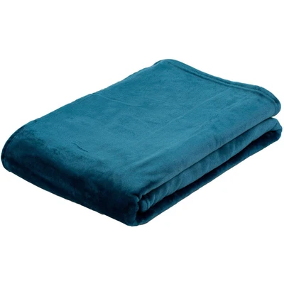 Abbildung von Gözze Wohn und Kuscheldecke, Memphis, Hohes Stoffgewicht 300 g/m², 150 x 200 cm Marineblau