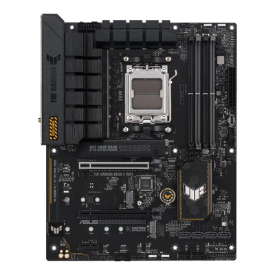 Abbildung von ASUS TUF Gaming B650 E WiFi Mainboard Sockel AMD AM5 (Ryzen 7000, ATX, PCIe 5.0, DDR5 Speicher, 6E, USB 3.2 Gen 2x2 Typ C, Aura Sync)