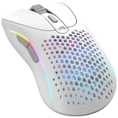 Abbildung von Glorious Gaming Model D 2 Wireless Mouse superleicht 66g, bis zu 210h Batterie, 26K Opt. Sensor, 6 Program. Tasten, 80 Millionen Klicks, FPS, MMO, MOBA Mattweiß
