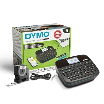 Abbildung von DYMO LabelManager Executive 640 CB Tragbarer Etikettendrucker Kompakte Etikettiermaschine mit QWERTZ Tastatur Bluetooth und USB Konnektivität Kompatibel D1 Standard langlebigen
