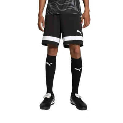 Abbildung von PUMA individualRISE Shorts, Herren Gestrickte Black White, 658998
