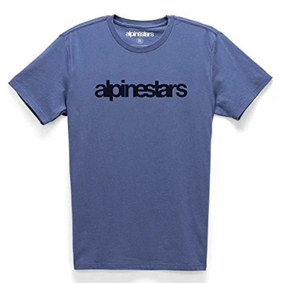 Abbildung von Alpinestars, Heritage Word Premium, T Shirt, Blau, L, Mann