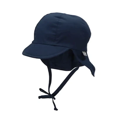 Abbildung von Sterntaler Baby Mädchen Pet met nekbescherming M tze, Blau (Marine 300), 47 EU