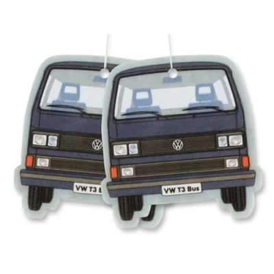 Abbildung von BRISA VW Collection Volkswagen Luft Erfrischer Duft Spender Baum im T3 Bus Motiv (Fresh/Blau/2ER Set)