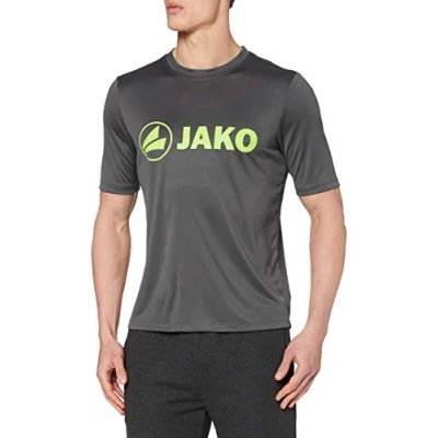 Abbildung von JAKO Herren promo til funktionel skjorte Funktionsshirt, Anthrazit/Lime_21, 4XL EU
