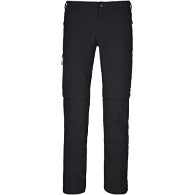 Abbildung von Schöffel Herren Pants Koper Zip Off, flexibel einsetzbare Wanderhose für Männer, strapazierfähige und wasserabweisende Outdoor Hose, black, 52