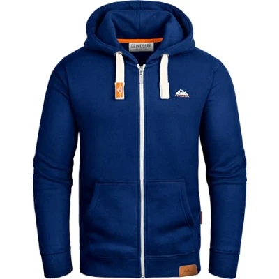 Abbildung von Grin&amp;Bear Hoodie Herren Sweatshirt Pullover GB022 DarkBlue S