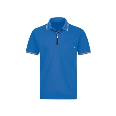 Abbildung von Trigema Herren Poloshirt mit Reißverschluss