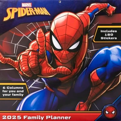 Abbildung von Spider Man 2025 30X30 Familienplaner