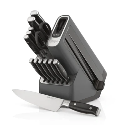 Abbildung von Ninja Foodi StaySharp Messerblock mit integriertem Schärfer, Deluxe Set, 14 Teile, K32014EUUK