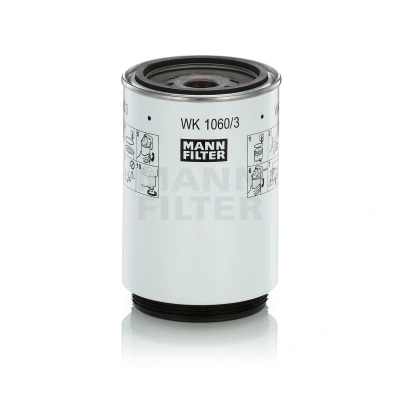 Abbildung von MANN FILTER WK 1060/3 x Kraftstofffilter mit Dichtung DAF: CF 75