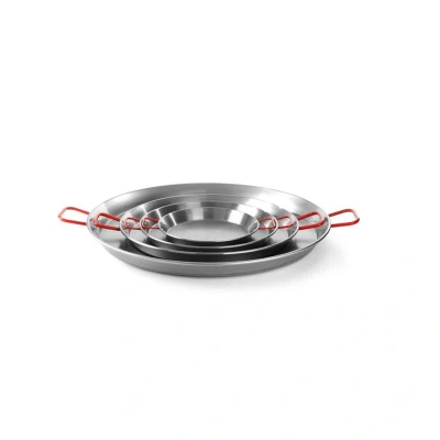 Abbildung von HENDI Paellapfanne ø 34 x 4 cm Tragegriffe Flachstahl, Paella Pfanne kaufen