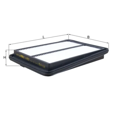 Abbildung von MAHLE ORIGINAL LX 4551 Luftfilter 37 172 252,5 Filtereinsatz RENAULT: Koleos 2