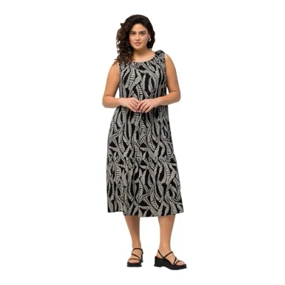 Abbildung von Ulla Popken Sleeveless Freizeitkleid, Damen, Größe: 50/52, Black