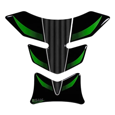 Abbildung von BIKE label Tankpad klein 3D Motorrad kompatibel für Kawasaki X504307VA