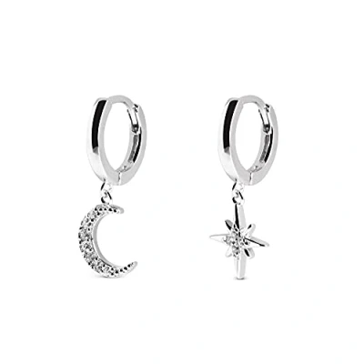 Abbildung von Singularu Polar MOON Spark Ohrringe, Damen, Größe: One Size, Plata