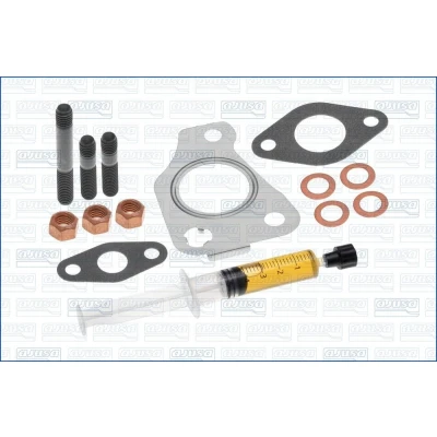 Abbildung von AJUSA JTC11722 Montagesatz, Lader mit Dichtungen Montageanleitung OPEL: Astra J Sports Tourer, Corsa D Hatchback, Hatchback